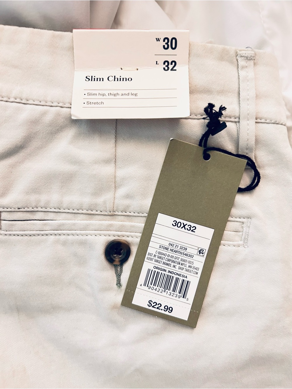 Men’s Goodfellow slim chino pants. New with tags.